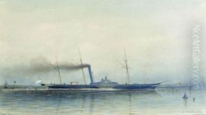 <<Imperatorskaa parovaa ahta "Aleksandria" 1852 goda.>> by Alexey Bogolyubov