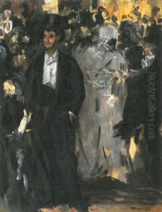 Bal masque a l'opera by Edouard Manet