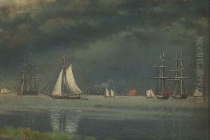 View from Langelinie towards Trekroner, Copenhagen Denmark. by C. A. Kolle