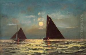 sailing by moonlight by Charles S. Dorion