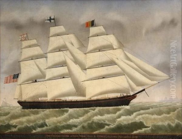 ShipCharles Cooperof New York, Capt. R. Coffin. Passing Flushing - view 1