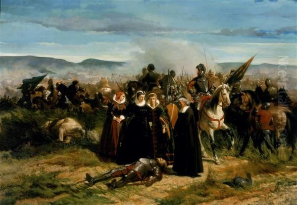 Mary Queen of Scots, at the Battle of Langside, fought on 13 May 1568 - view 1