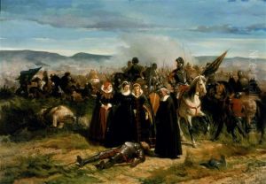 Mary Queen of Scots, at the Battle of Langside, fought on 13 May 1568