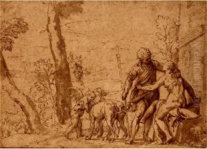 Appollo Visiting Diana by Carletto Carliari