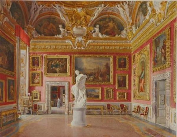 Sala Di Giove Con La Statua Della Vittoria Di Vincenzo Consani - view 1