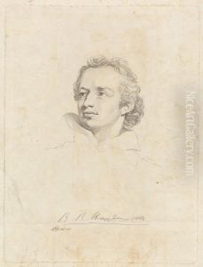 Portrait of, Benjamin Robert Haydon by Benjamin Haydon