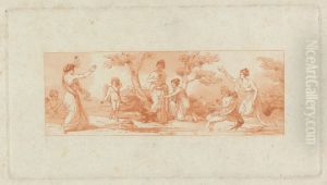 [One from] Two Albums, containing a total of 213 drawings by Stothard for book illustrations by Thomas Stothard