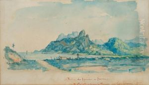 Praia Do Arpoador E Gavea - Croquis Tomada De Copacabana by Benedito Calixto De Jesus