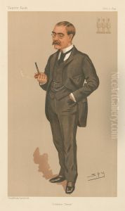 Soldiers Three, Rudyard Kipling (Vanity Fair series) by Leslie Mathew Ward