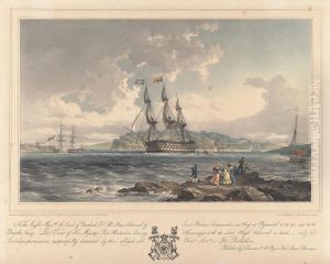 His Majesty's Ship Britannia Leaving Hamoaze with the Lord High Admiral On Board