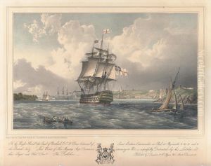 His Majesty's Ship Britannia Returning to Port by Louis Haghe