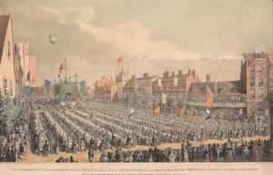 Market Place, Wisbech Isle of Ely, Cambridgeshire..., June 28, 1838 by George Johann Scharf