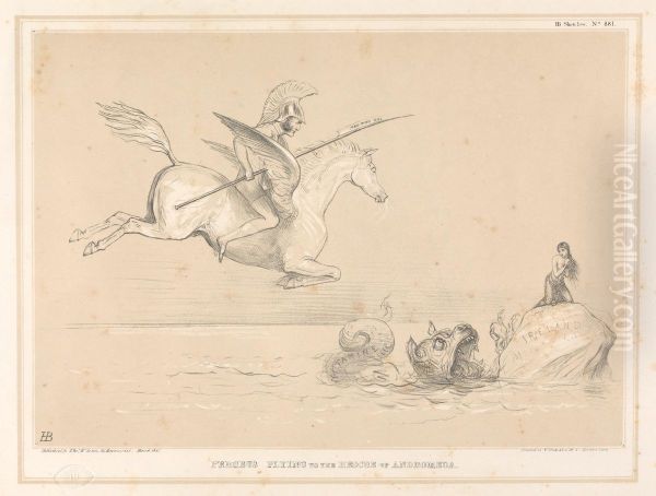 Perseus Flying to the Rescue of Andromeda - view 1