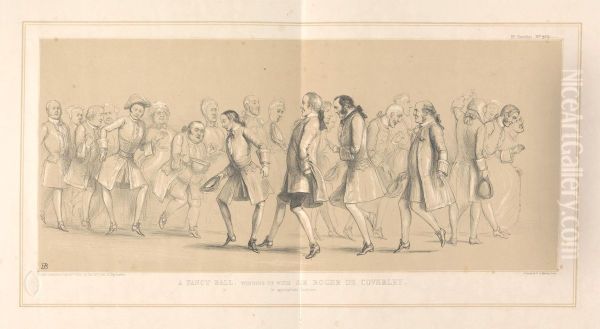 A Fancy Ball, Winding up with Sir Roger de Coverley, in Appropriate Costume. - view 1