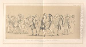 A Fancy Ball, Winding up with Sir Roger de Coverley, in Appropriate Costume. by John (H.B.) Doyle