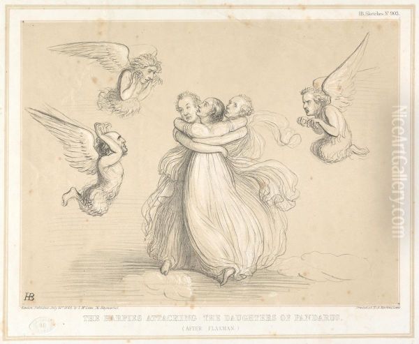 The Harpies Attacking the Daughters of Pandarus - view 1