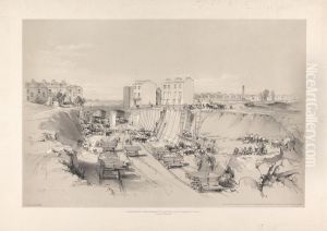 "Building Retaining Wall and Church near Park Street, Camden Town, Sept. 17, 1836"