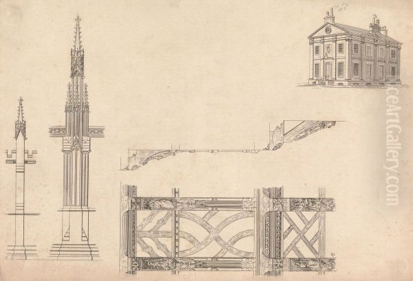 a House, A Gothic Spires and Ornamentation - view 1