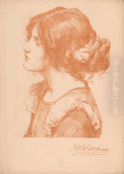 Head of a Woman (Various lithographs from 'The Studio' journal) - view 1