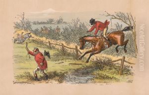 No. 9. The fences are very blind just now - and the riders too, occasionally by Hablot Knight Browne