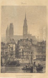Rouen - Cathedrale Notre-Dame by Richard Parkes Bonington
