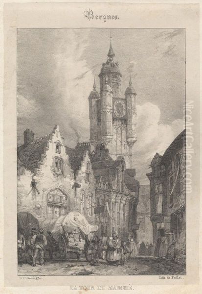 Bergues - La Tour du Marche - view 1