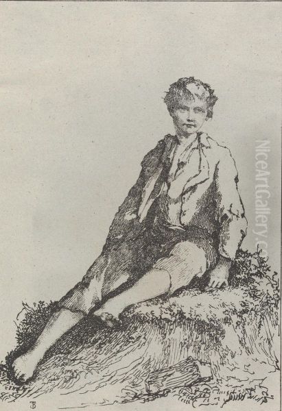 Boy Seated - view 1