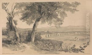 Campagna of Rome from Villa Mattei, from Views in Rome and its Environs, 1841