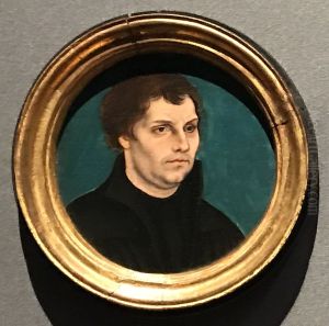 Roundel portrait of Martin Luther