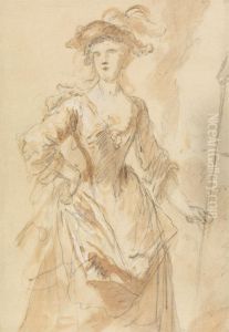 Portrait of a Young Lady as a Shepherdress by John Vanderbank