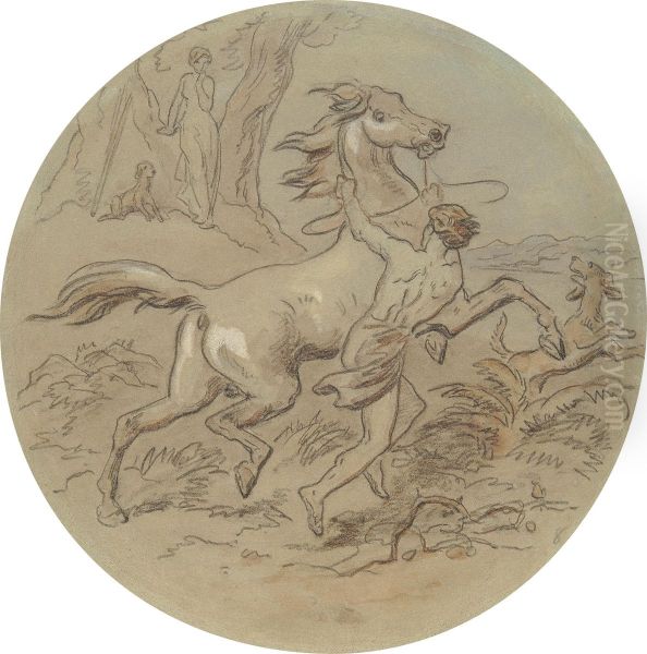 One of eighteen designs for a series of plates illustrating Venus and Adonis - view 1