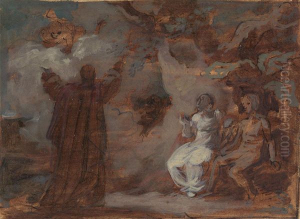 Prospero Conjuring a Masque for Ferdinand and Miranda - view 1