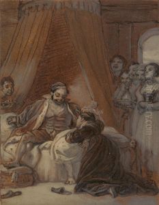 Christopher Sly and the Page, as His Wife