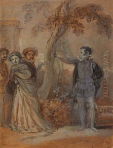 Malvolio abusing Maria, Fabian and Sir Toby by Robert Smirke