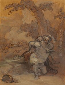 Falstaff Dragging the Body of Hotspur by Robert Smirke