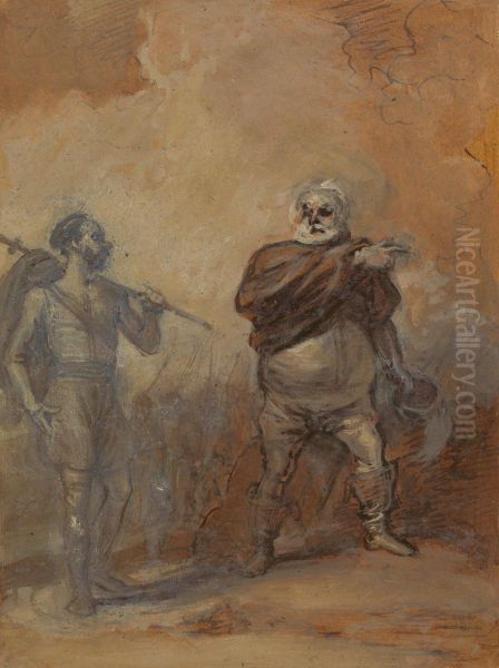 Falstaff Instructing Bardolph - view 1