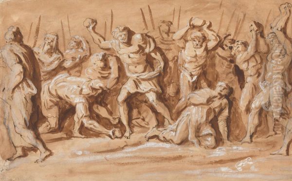 The Stoning of St. Stephen - view 1