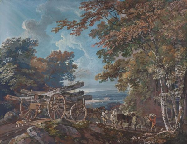 Timber Wain on a Rough Road (one of a pair) - view 1