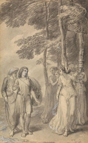 One of Six Illustrations to Fenelon's "The Adventures of Telemachus son of Ulysses" - view 1