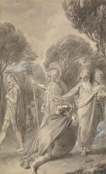 One of Six Illustrations to Fenelon's "The Adventures of Telemachus son of Ulysses" - view 1