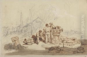 Study of Fishermen and Gear by Edward Duncan