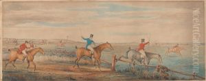 The Leicestershire Hunt - The First Ten Minutes - Shaking off the Cocktails by Henry Thomas Alken