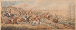 The Leicestershire Hunt - Symptoms of a Skurry in a Pewy Country by Henry Thomas Alken