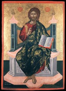 Christ Pantocrator by Elias Moskos