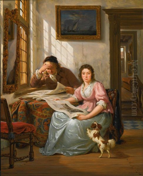 Interior With a Collector and His Wife - view 1