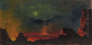 Kilauea Caldera by Night by Ogura Yonesuke Itoh