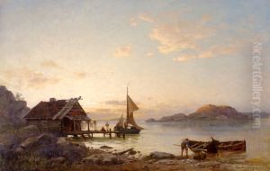 Aften ved kysten