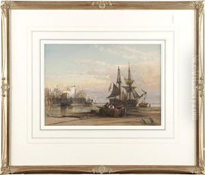 On Scarborough Sands, Sunset by William James Callcott