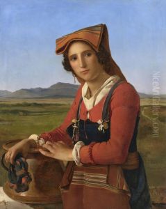 Young woman from Sonnino by Leopold Robert