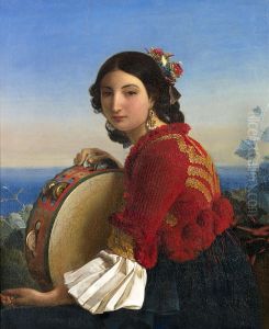 Jeune fille de Sorrente by Leopold Robert
